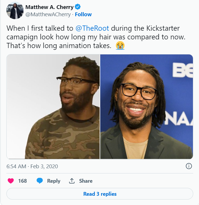 Matthew Cherry's joking on Twitter