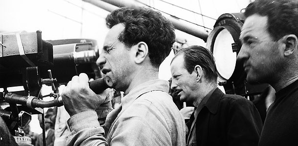 Elia Kazan operating a camera - a great filmmaker known for his quotes