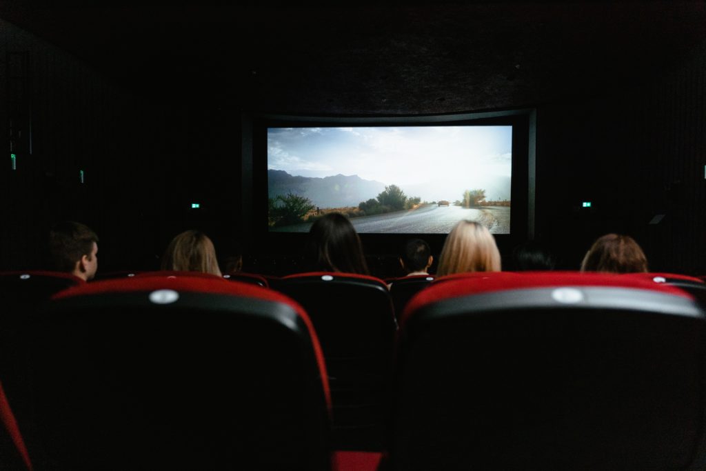 Audience in a film theater - an example of a well distributed film