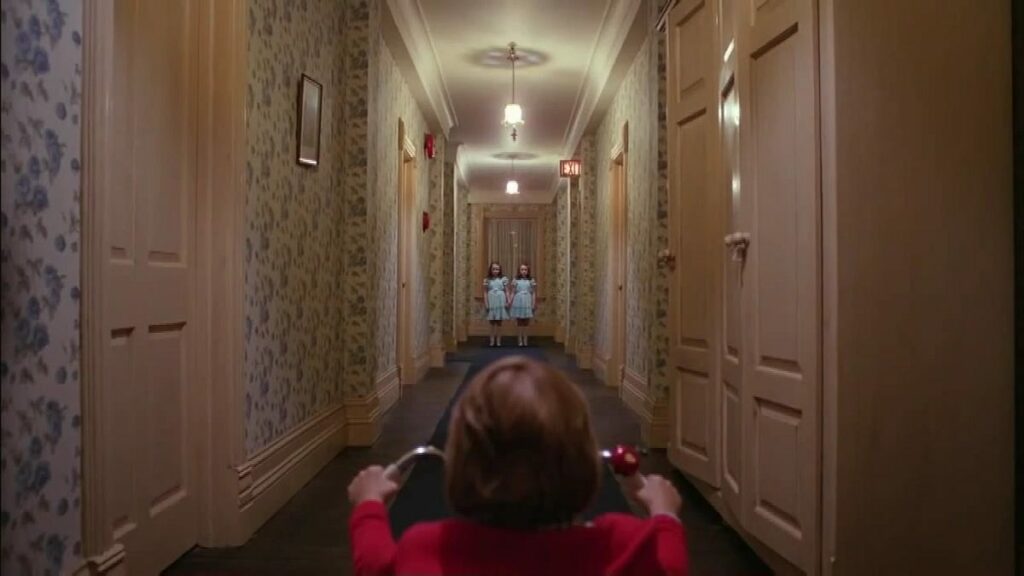 Screenshot from the iconic horror movie "The Shining".