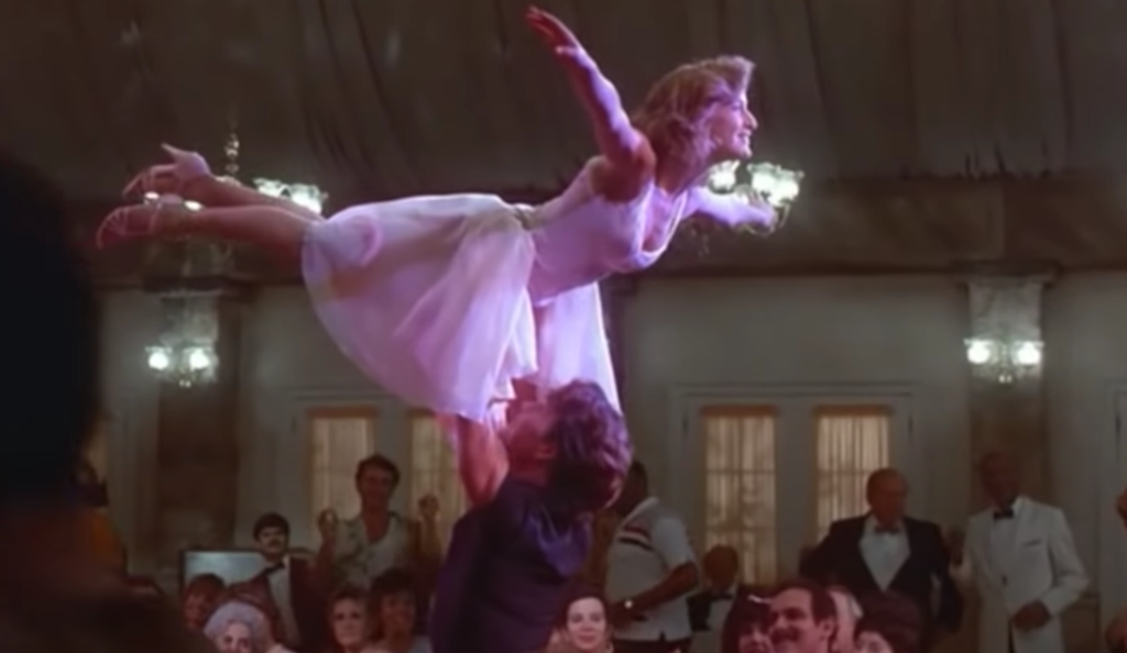A shot from Dirty Dancing, a movie known for its great soundtrack.