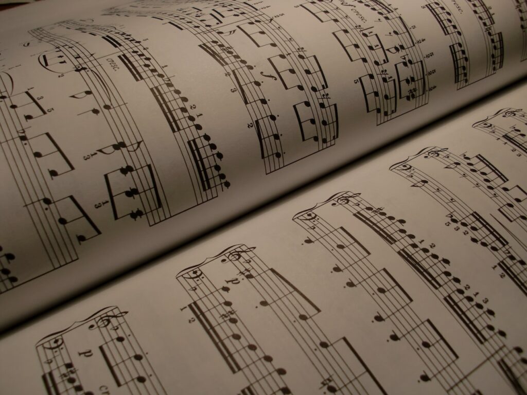 Sheet music for a great movie soundtrack.