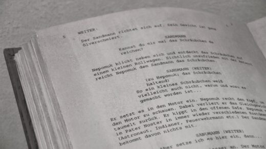 A script for a movie.