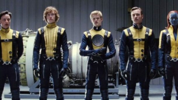 A row of mutants from "X-Men: First Class"