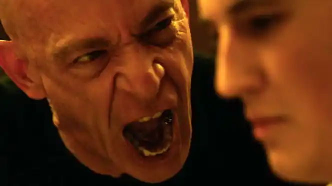 An iconic scene from "Whiplash", a fast-paced film, where the main character is being berated.