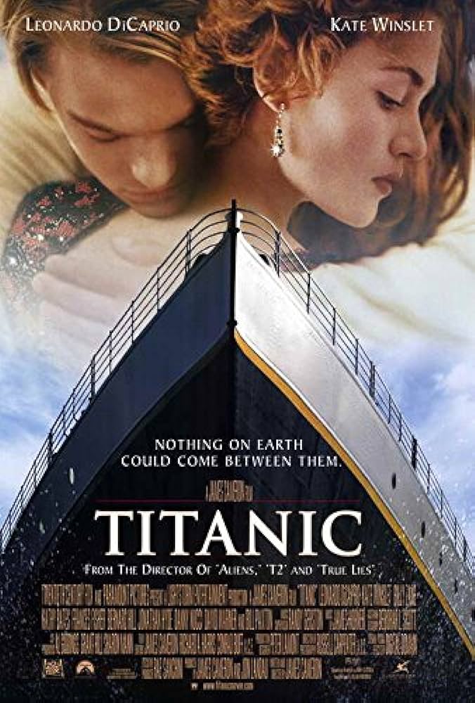 The poster for the film "Titanic"