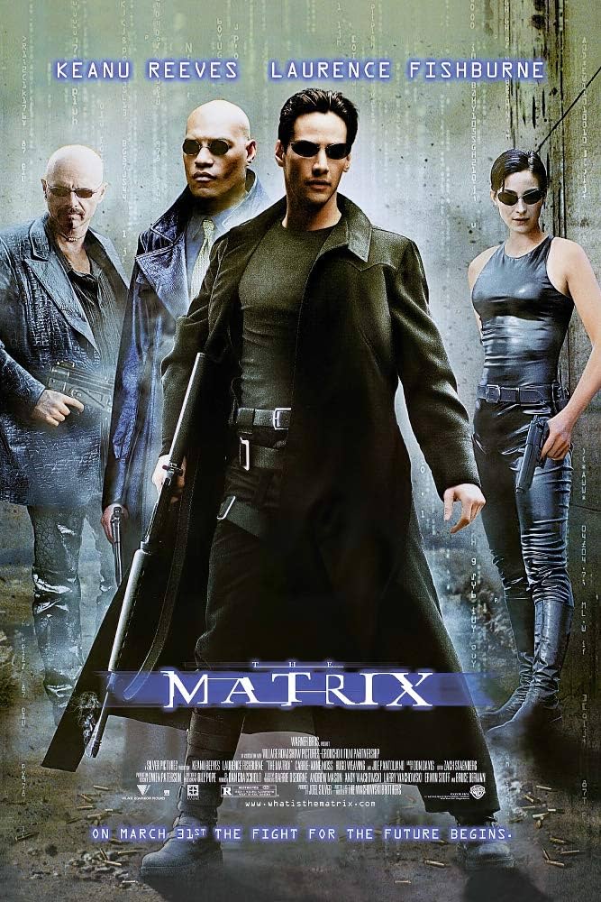 The poster for the film "The Matrix"