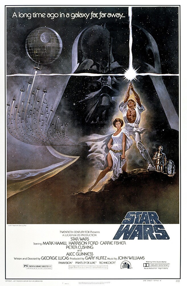 The poster for the film "Star Wars"