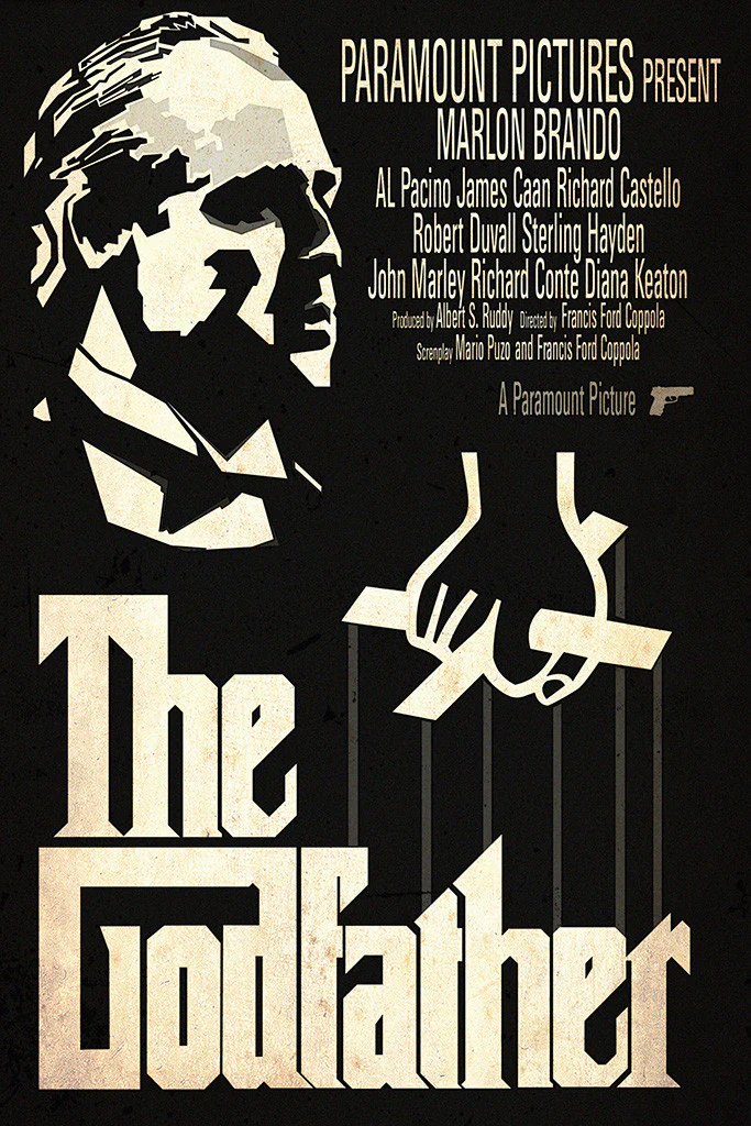 The poster for the film "The Godfather"