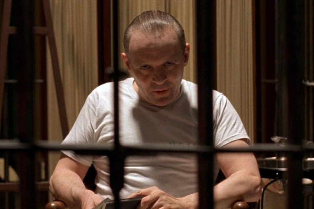 Hannibal Lecter, the antagonist from The Silence of the Lambs.