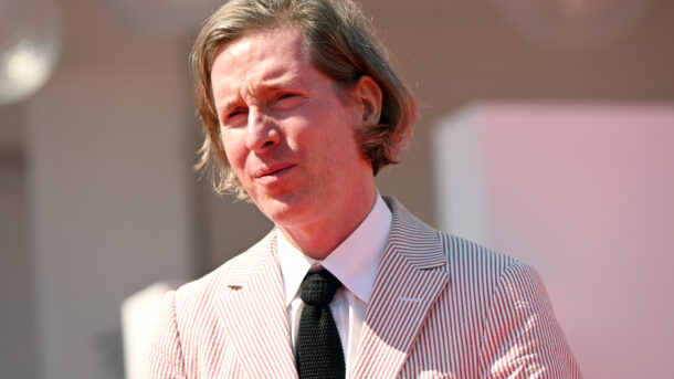 Wes Anderson in a white suit.